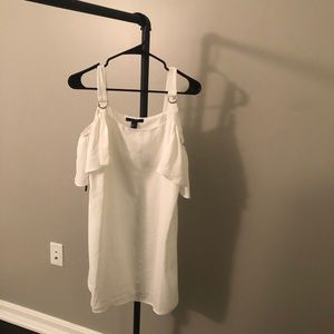 Forever 21 white off the shoulder tank top dress
